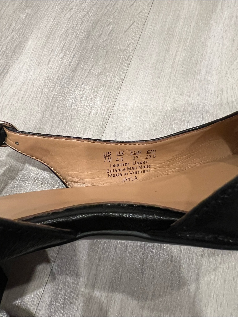 Naturalizer Jayla Pump Black Leather Size 7M
